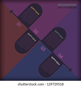 Vector Background Number Options Banner & Card