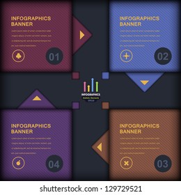 Vector Background Number Options Banner & Card