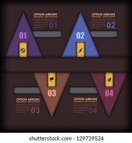 Vector Background Number Options Banner & Card