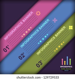 Vector Background Number Options Banner & Card