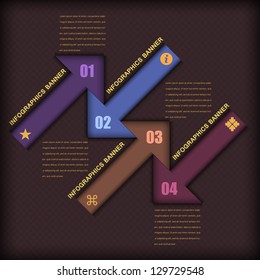 Vector Background Number Options Banner & Card
