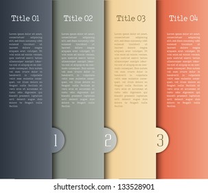 vector background number options banner eps10 illustration