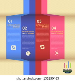 Vector Background Number Options Banner & Card
