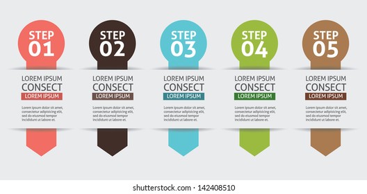 Vector Background Number Options Banner & Card