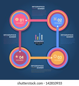 Vector Background Number Options Banner & Card