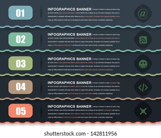 Vector Background Number Options Banner & Card