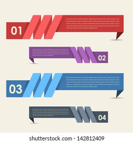 Vector Background Number Options Banner & Card