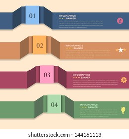 Vector Background Number Options Banner & Card