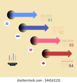 Vector Background Number Options Banner & Card