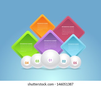 Vector Background Number Options Banner & Card