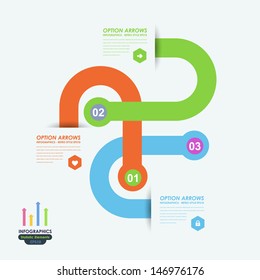 Vector Background Number Options Banner & Card