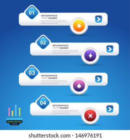 Vector Background Number Options Banner & Card