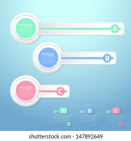 Vector Background Number Options Banner & Card