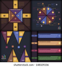 Vector Background Number Options Banner & Card