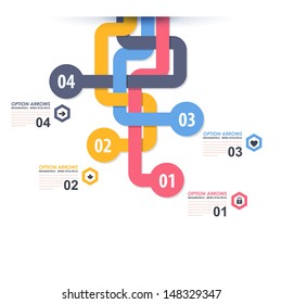 Vector Background Number Options Banner & Card