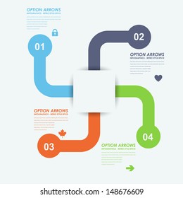 Vector Background Number Options Banner & Card