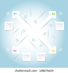 Vector Background Number Options Banner & Card