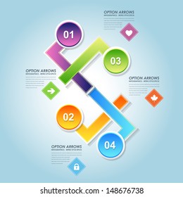 Vector Background Number Options Banner & Card