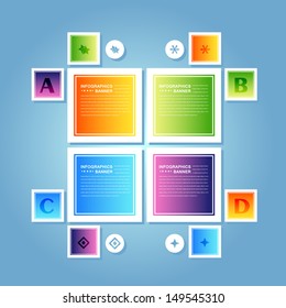 Vector Background Number Options Banner & Card