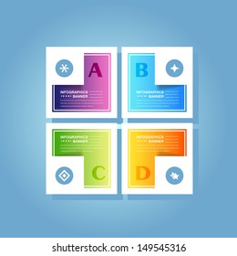 Vector Background Number Options Banner & Card