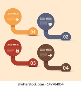 Vector Background Number Options Banner & Card