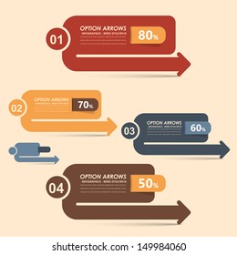 Vector Background Number Options Banner & Card