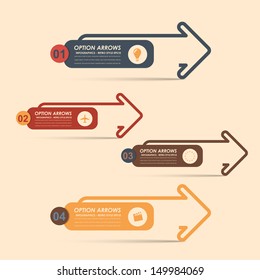 Vector Background Number Options Banner & Card