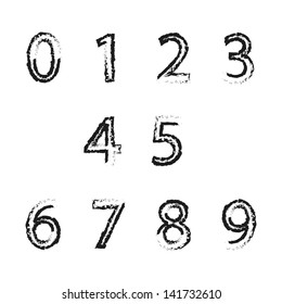 Vector background with numbers