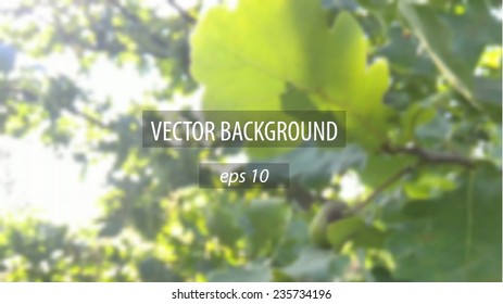 vector background oak leaves, eps10, easy to edit