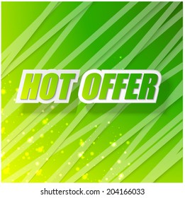 Vector Background.Hot Offer