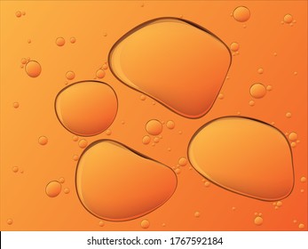 vector background oil bubble surrounded by light 