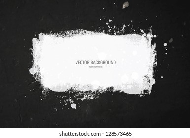 Vector Background - Old Distressed Worn Out Wall With Grungy White Paint