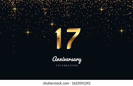 Vector Background On 17year Celebration By Stock Vector (Royalty Free ...