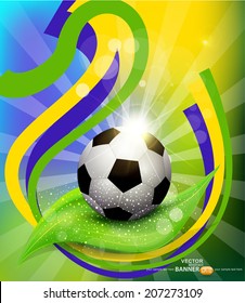  vector background on 2014 soccer brasil