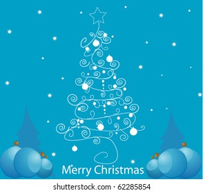 Vector background on the Christmas theme