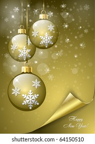 Vector background on the Christmas theme