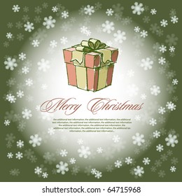Vector background on the Christmas theme