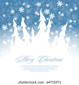 Vector background on the Christmas theme
