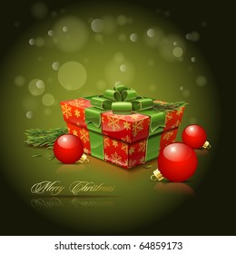 Vector background on the Christmas theme