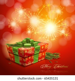 Vector background on the Christmas theme