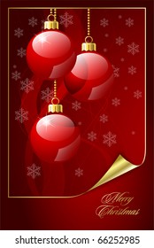 Vector background on the Christmas theme