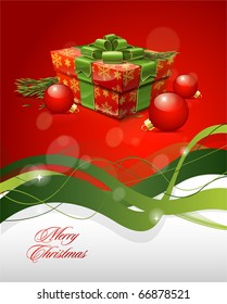 Vector background on the Christmas theme