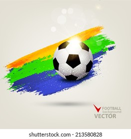 vector background on the football theme