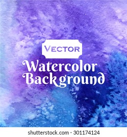 Vector Background on the marine theme Watercolors salt
