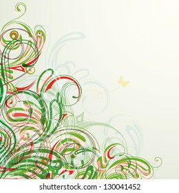 Vector background on a summer theme