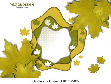 Vector background on a theme of autumn
