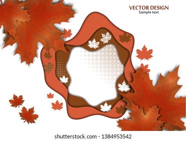 Vector background on a theme of autumn
