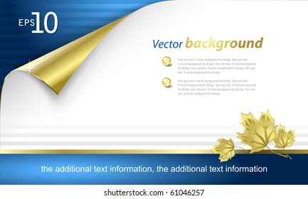 Vector background on a theme of autumn