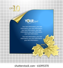 Vector background on a theme of autumn