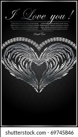 vector background on Valentine's Day